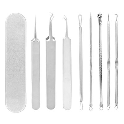 Acne Needle Set Blackhead Remover Tool with Box, Stainless Steel Acne Pimple Popper Extraction Removal Tools Kit for Beauty Salon Home Use
