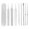 Acne Needle Set Blackhead Remover Tool with Box, Stainless Steel Acne Pimple Popper Extraction Removal Tools Kit for Beauty Salon Home Use view 1