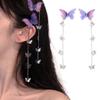 Bartosi Hair Clip Purple Butterfly Hair Pins Tassel Hair Barrettes 2 Count Hair Styling Accessories for Women and Girls view 1