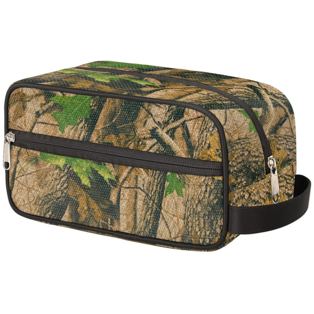 Pardick Travel Toiletry Bag for Women Men Forest Camouflage Camo Organizer Cosmetic Makeup Bag Lightweight Waterproof Shaving Bag Dopp Kit Large Capacity for Toiletries and Shaving Accessories