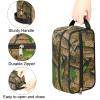 Pardick Travel Toiletry Bag for Women Men Forest Camouflage Camo Organizer Cosmetic Makeup Bag Lightweight Waterproof Shaving Bag Dopp Kit Large Capacity for Toiletries and Shaving Accessories view 3