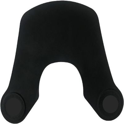 Wokyo Silicone Hair Cutting Collar, Non-slip Hair Cutting Mat Haircut Cape Catcher Neck Wrap Guard Neck Fitting Accessories Professional Hair Salon Stylist Supplies (Black short)