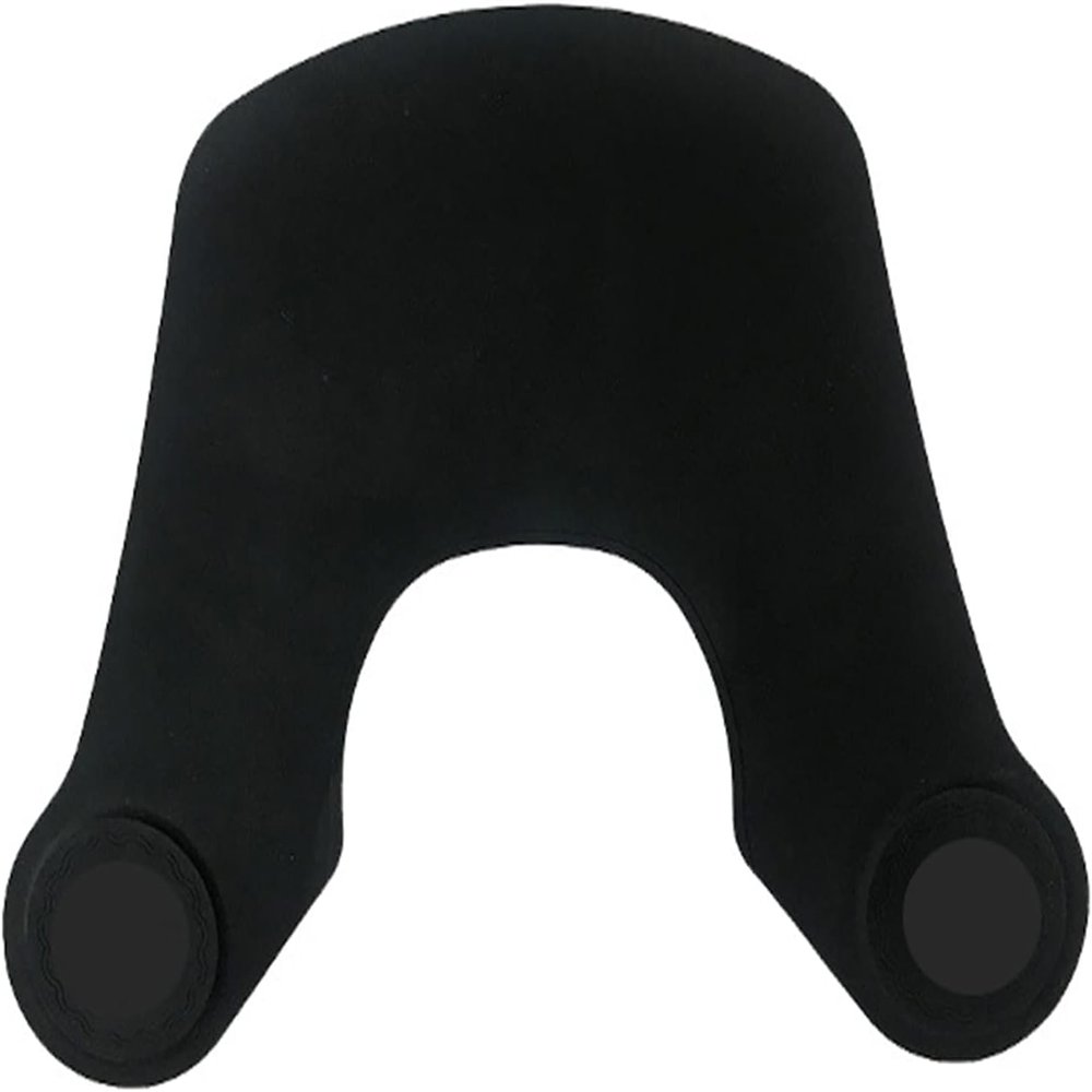 Wokyo Silicone Hair Cutting Collar, Non-slip Hair Cutting Mat Haircut Cape Catcher Neck Wrap Guard Neck Fitting Accessories Professional Hair Salon Stylist Supplies (Black short)