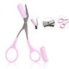 MACVL5 Trimmer scissors With Mini Comb Ladies Auxiliary Eyebrow Comb Scissors Eyebrow Trimmer Scissors With Comb Remover Makeup Tools Hair Removal Grooming Shaping Shaver Trimmer Eyelash Hair Clips view 2