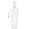 SINJEUN 30 Pack Clear Plastic Spray Bottles with Caps, 4 oz Spray Bottles Mist Sprayer, Refillable Empty Fine Mist Spray Bottle Mini Travel Size Spray Bottles, Leak Proof and BPA-Free view 2