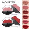 12 Colors Lazy Quick Lipstick,Matte Velvet Mist Lipstick,Waterproof Long Lasting Non-Stick Cup,Moisturizing Lipgloss for Lazy People (G) view 2