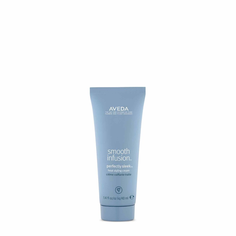 Aveda Smooth Infusion Perfectly Sleek | Heat-Activated Styling Cream | Curly & Coily Hair | Protects Against Frizz, Humidity & Heat | Silicone Free | 97% Naturally Derived*, 1.3 Fl Oz