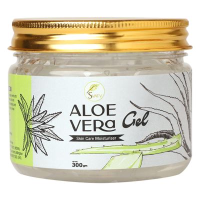 SVATV Natural Aloe Vera Gel for Face, Skin & Hair | Suitable for All Skin Types For Men & Women - 300g, 10.58oz, 0.66lbs
