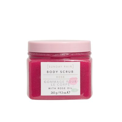 Sunday Rain Body Scrub - Rose - Exfoliating Body Scrub - Made with Rose Oil - Natural Sugar Exfoliant - Vegan Bath Products - Cruelty-Free - 9.3 oz