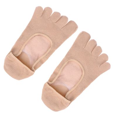 EXCEART Forefoot Cushioning Sock Pads for Women Moisturizing Invisible Ankle Socks Blister Prevention and Comfort Reusable Washable Fits All Shoe Types