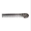 Beard Comb Beard Mustache Pocket Comb Hair Comb for Men Zinc Alloy Hair Brush Mustache and Beard Styling Tool for Home Salon (silver) view 1