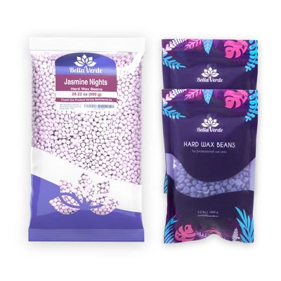 Bella Verde Wax Beans - Hard Wax Beads for Women and Men -Hot Wax for Brazilian Body Legs Eyebrows Face Lips Armpits