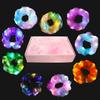 9 Pcs Light Up Scrunchies for Women, 3 Light Modes Led Scrunchies, Light Scrunchy for Girls, Glow Bands Ponytail Holder Glow in the Dark Christmas Hair Accessories Neon Rave party supplies view 1