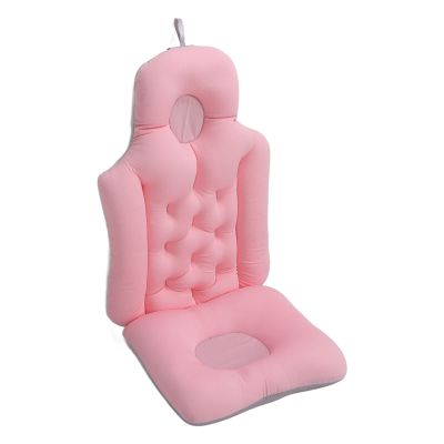 Bathtub Cushion, Bathing Bath Mat Soft Breathable Folding Headrest Back Support Bath Pillow Cushion Bathtub Support Bathtub Headrest Cushion Back Cushion for Spa Bathing()