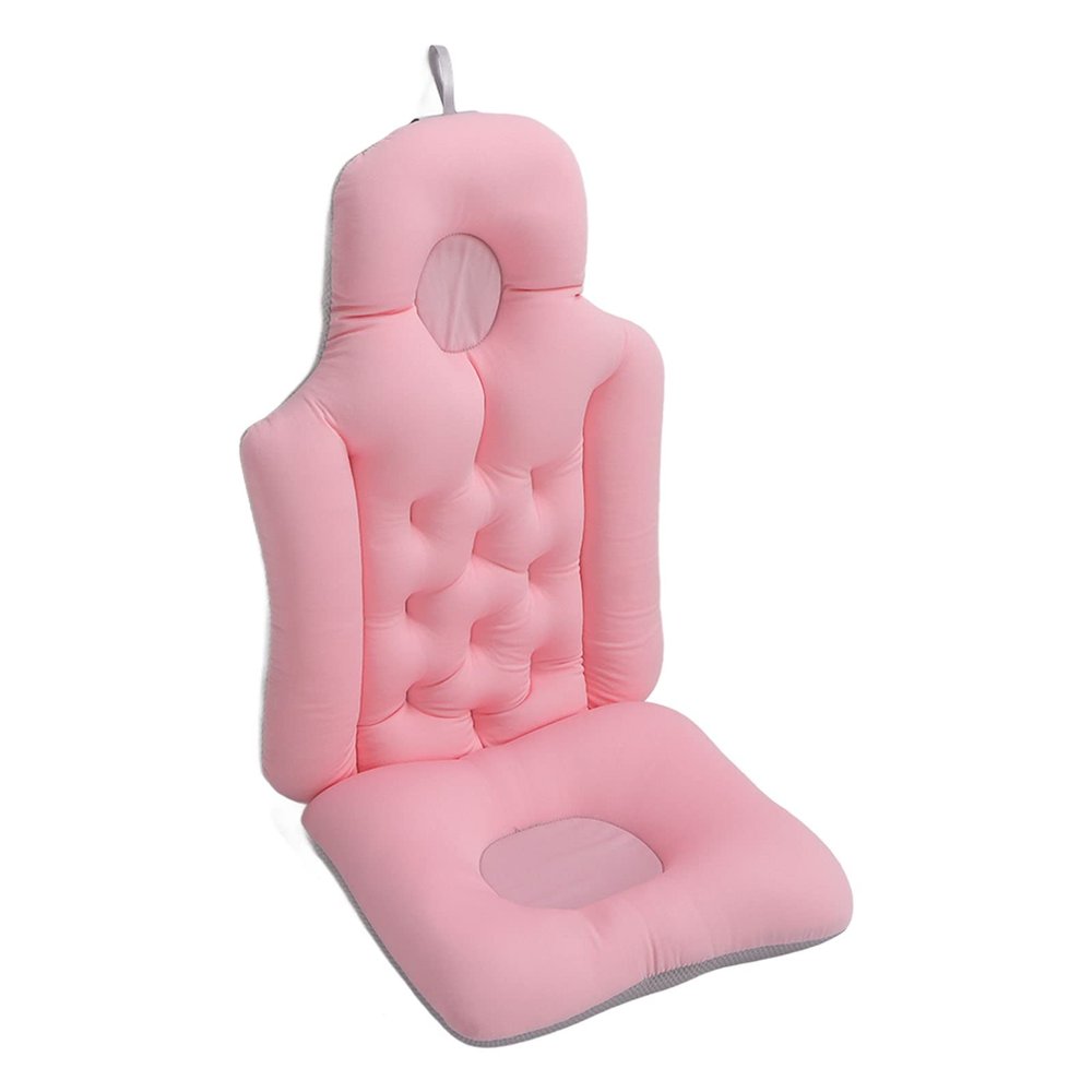 Bathtub Cushion, Bathing Bath Mat Soft Breathable Folding Headrest Back Support Bath Pillow Cushion Bathtub Support Bathtub Headrest Cushion Back Cushion for Spa Bathing()