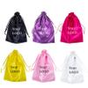 Boyiexin Customize Logo Wig Hair Extension Storage Bags, 20-50PCS Silk Satin Wig Bags With Drawstring Gift Hair Bundles Packaging Bag (Pack of 20, White) view 2