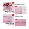 Boyiexin Customize Logo Wig Hair Extension Storage Bags, 20-50PCS Silk Satin Wig Bags With Drawstring Gift Hair Bundles Packaging Bag (Pack of 20, White) view 3