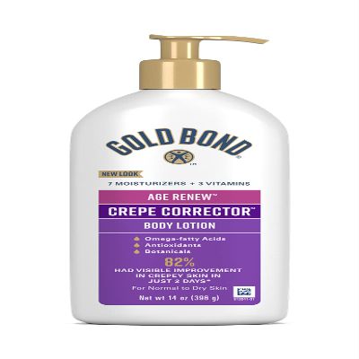 Gold Bond Age Renew Crepe Corrector Body & Face Lotion, Replenishing & Smoothing Formula, 14 oz., Packaging may vary