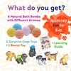 Bath Bombs for Kids Set with Toys Surprise Inside for Kids (Little Puppies) view 3
