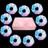 9 Pcs Light Up White Scrunchies, 3 Light Modes Halloween Led Hair Tie, Light Scrunchy for Girls, Glow Bands Ponyair Htail Holder Glow in the Dark Hair Accessories Neon Rave party supplies (White) view 1