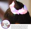 9 Pcs Light Up White Scrunchies, 3 Light Modes Halloween Led Hair Tie, Light Scrunchy for Girls, Glow Bands Ponyair Htail Holder Glow in the Dark Hair Accessories Neon Rave party supplies (White) view 4