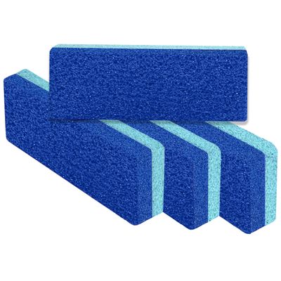 Love Natural Pumice Stone for Feet - Ultimate 2-in-1 Scrubber and Professional Exfoliating Rock for Feet Hands Body Care - Foot Stone for Dead Skin & Callus Removal (Blue)
