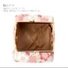 (0105-13) Uni Fiber, Made in Japan, Futoshi Crepe, Japanese Pattern, Gamaguchi Cosmetic Pouch, Modern Plum, Black, Red / Black, free size view 2