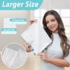 200 Count 4 PACK Disposable Face Towel, Large Size 10"X 12", Disposable Face Cloths, 100% Biodegradable Towel, Skin Soft and Thick for Washing Face view 3