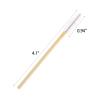 Tbestmax 150 Disposable Mascara Wands Eyelash Brush Spoolies for Eye Lash Extension Eyebrow Bamboo Stick White view 2