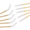 Tbestmax 150 Disposable Mascara Wands Eyelash Brush Spoolies for Eye Lash Extension Eyebrow Bamboo Stick White view 3