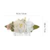 KALLORY 3pcs Floral Hair Comb for Women Elegant Flower Bridal Hair Accessories Lifelike Design for Weddings Engagements and Daily Wear for Moms and Friends view 2