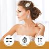 KALLORY 3pcs Floral Hair Comb for Women Elegant Flower Bridal Hair Accessories Lifelike Design for Weddings Engagements and Daily Wear for Moms and Friends view 4