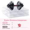 Beloving 2pcs Nail Polish Organizer, Portable 48 Bottles Clear Nail Polish Holder with Adjustable Divider, Gel Nail Polish Storage Double Side Nail Polish Organizer Case for Nail Tech view 2
