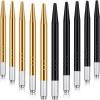 10 Pieces Microblading Pens Manual Eyebrow Microblade Pens Aluminum Hand Tools Light Manual Holder for Makeup Supplies Salons,2 Colors(Gold, Black) view 1
