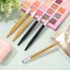 10 Pieces Microblading Pens Manual Eyebrow Microblade Pens Aluminum Hand Tools Light Manual Holder for Makeup Supplies Salons,2 Colors(Gold, Black) view 4