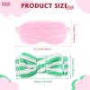 12 Pieces Sleepover Slumber Party Favors for Girls, Spa Party Supplies, Plush Eye Mask Sleep Eyeshade and Bow Headbands for Girls Women view 2