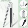 10 Pieces Microblading Pens Manual Eyebrow Microblade Pens Aluminum Hand Tools Light Manual Holder for Makeup Supplies Salons,2 Colors(Silver, Black) view 2