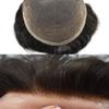 Notherss Full French Lace Mens Toupee Human Hair Piece Replacement Systems Full Lace Mens Hair System Toupee for Men Hair Pieces Bleached Knot Natural Hairline6''X8''2# DARKEST BROWN-110% density view 4