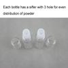 12Pcs Mini Clear 3ml Loose Powder Container Plastic Empty Loose Powder Bottle with Sifter Refillable Loose Powder Jars with Lids Sifter Eye Shadow Powder Bottle Cosmetic Sample Bottle, Clear view 4