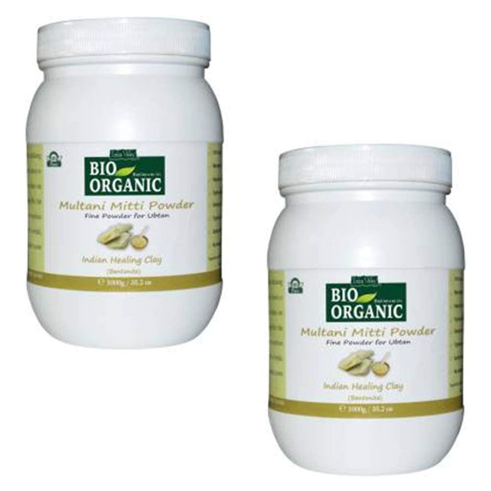 Admart 100% Natural Multani Mitti Powder Jar - (1kg*2 =2kg) Set of 2