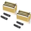 Professional Replacement Foil and Cutters for BaBylissPRO Barberology Double Foil Shaver, Compatible with BaBylissPRO Barberology FXFS2 Shaver (2 gold) view 1