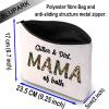 BLUPARK Mother's Day Gift for Mom Glitter and Dirt Mama of Both Makeup Bag Mom Life Gift for Mom To Be (Mama of Both) view 2