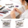 BLUPARK Mother's Day Gift for Mom Glitter and Dirt Mama of Both Makeup Bag Mom Life Gift for Mom To Be (Mama of Both) view 4