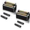 Professional Replacement Foil and Cutters for BaBylissPRO Barberology Double Foil Shaver, Compatible with BaBylissPRO Barberology FXFS2 Shaver (black) view 1