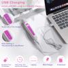 Electric Bikini Trimmer and Shaver for Women - 4 in 1 Waterproof Electric Razor- Rechargeable Pubic Hair Trimmer and Facial Hair Remover for Legs, Body, Underarm, Face, Eyebrow view 4