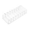 Zerodeko Multifunctional Makeup Storage Box Transparent Eyeshadow Display Rack Cosmetics Organizer for Dressing Table Lipstick Powder Puff Holder view 1