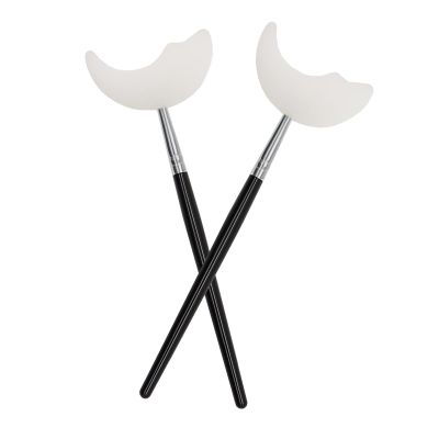 2 Pcs Lash Shield For Applying Lashes, Mascara Guard Shields, Reusable Eyelash Shields Guard, Under Eye Guards for Mascara, Eye Makeup Tools(Black Handle)