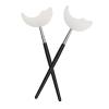 2 Pcs Lash Shield For Applying Lashes, Mascara Guard Shields, Reusable Eyelash Shields Guard, Under Eye Guards for Mascara, Eye Makeup Tools(Black Handle) view 1