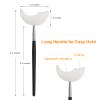 2 Pcs Lash Shield For Applying Lashes, Mascara Guard Shields, Reusable Eyelash Shields Guard, Under Eye Guards for Mascara, Eye Makeup Tools(Black Handle) view 3