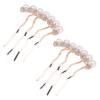 Uonlytech 2pcs Bridal Hair Comb Clip Elegant Wedding Hair Accessories for Women Rhinestone Side Comb for Updo and Bun for Ceremonies and Parties view 1